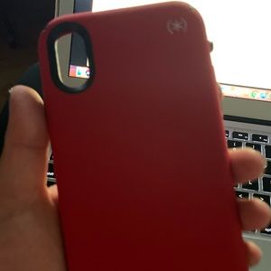 iPhone XR red speck case